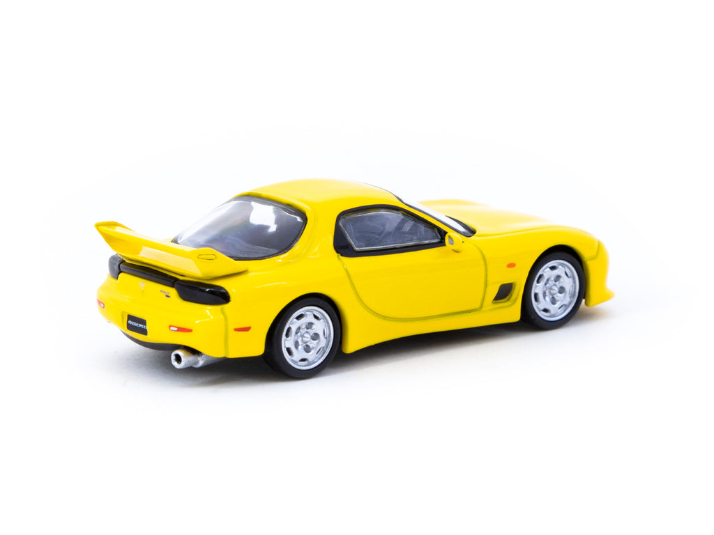 Tarmac Works 1/64 Mazda RX-7 (FD3S) Mazdaspeed A-Spec
Competition Yellow Mica