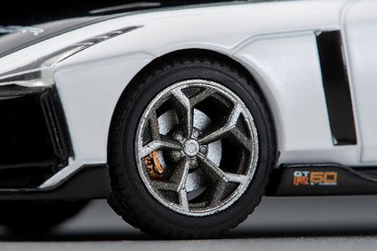 Tomytec 1/64 LV-N Nissan GT-R50 by Italdesign Test Car White