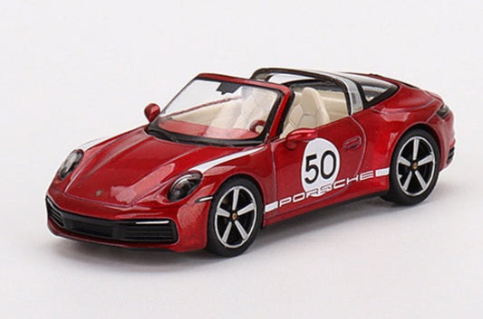 Mini GT 1/64 Porsche 911 Targa 4S Heritage Design Edition Cherry Red