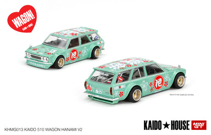 Mini GT 1/64 Kaido★House Datsun  510 Wagon Hanami V2
