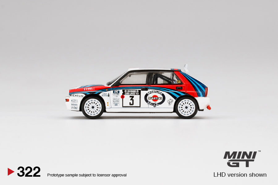 Mini GT 1/64 Delta HF Integrale Evoluzione 1992 Rally 1000 Lakes Winner #3