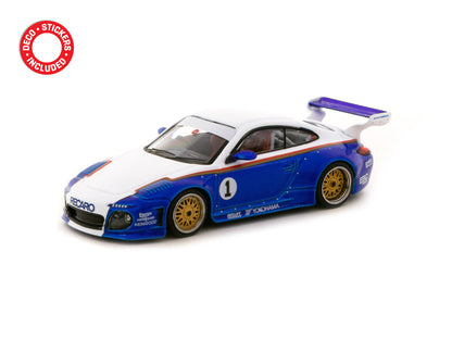 Tarmac Works 1/64 Old & New 997 Blue / White Decal included