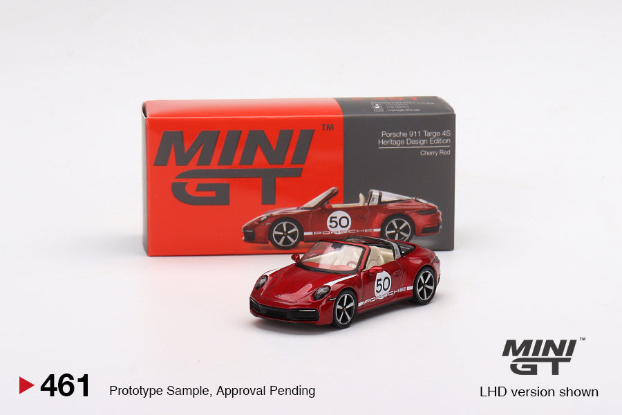 Mini GT 1/64 Porsche 911 Targa 4S Heritage Design Edition Cherry Red