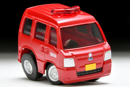 Tomica Limited Vintage 1/64 QS-04b SUBARU SAMBAR Van Fire Chief's Vehicle