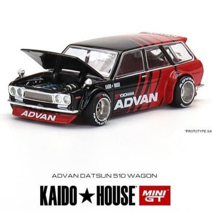 Mini GT 1/64 Kaido★House  Datsun 510 Wagon ADVAN