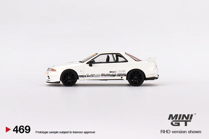 Mini GT 1/64 Top Secret Nissan GT-R VR32 White ***in clamshell blisters***