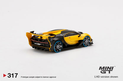 Mini GT 1:64 Bugatti Vision Gran Turismo Yellow ***in clamshell blisters***