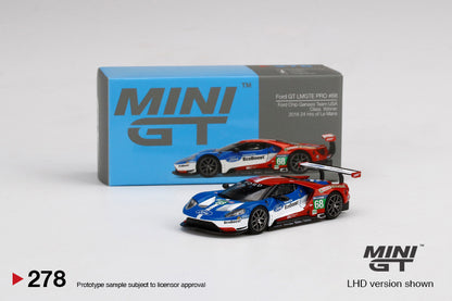 Mini GT 1/64 Ford GT LMGTE PRO #68 2016 24 Hrs of Le Mans Class Winner