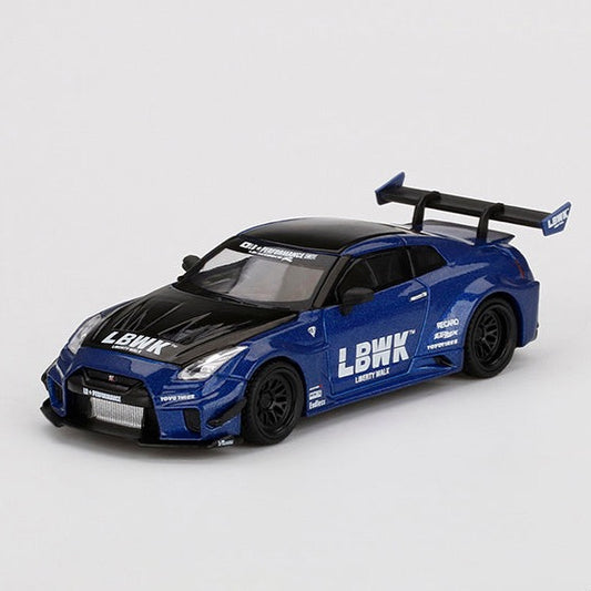 Mini GT 1:64 LB-Silhouette WORKS GT NISSAN 35GT-RR Ver.2 LBWK Blue ***in clamshell blisters***