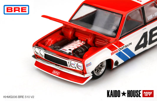 Kaido House x Mini GT 1:64 Datsun 510 Pro Street GREDDY Gunmetal