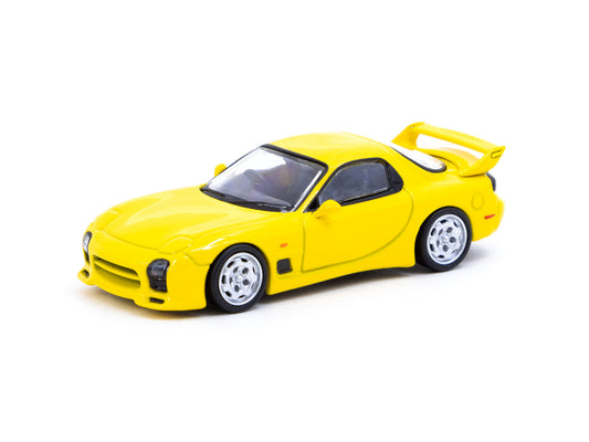 Tarmac Works 1/64 Mazda RX-7 (FD3S) Mazdaspeed A-Spec
Competition Yellow Mica