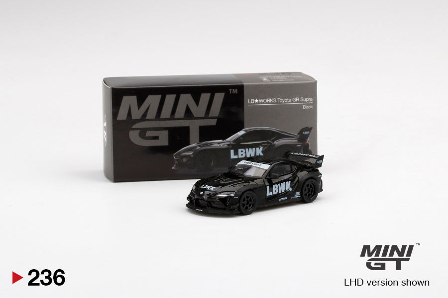 Mini GT 1:64 China Exclusive LB★WORKS Toyota GR Supra Black  (box packaging)