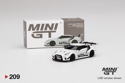 Mini GT 1:64 MiJo Exclusives LB-Silhouette WORKS GT NISSAN 35GT-RR Ver.2 White LBWK