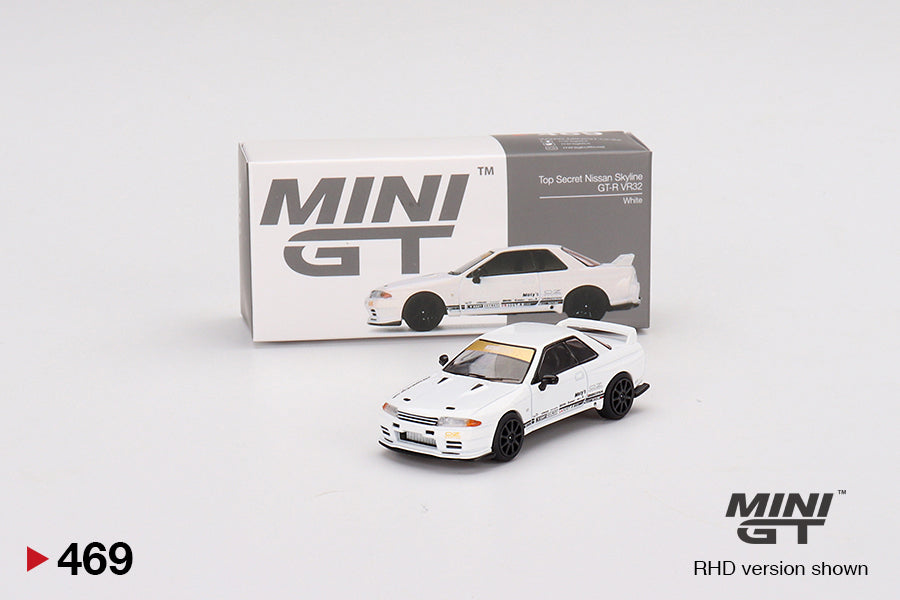 Mini GT 1/64 Top Secret Nissan GT-R VR32 White