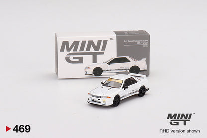 Mini GT 1/64 Top Secret Nissan GT-R VR32 White ***in clamshell blisters***