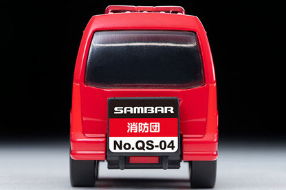 Tomica Limited Vintage 1/64 QS-04b SUBARU SAMBAR Van Fire Chief's Vehicle