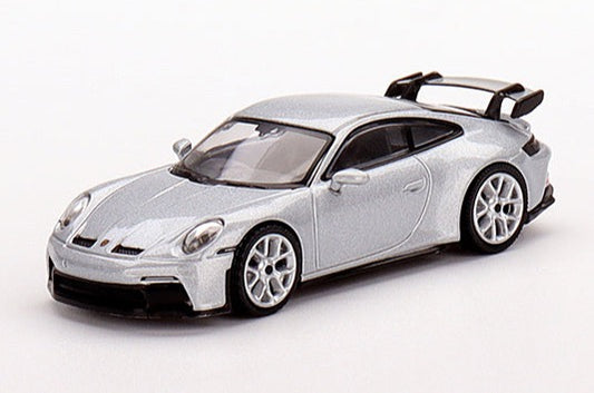 Mini GT 1/64 Porsche 911 (992) GT3 GT Silver Metallic
